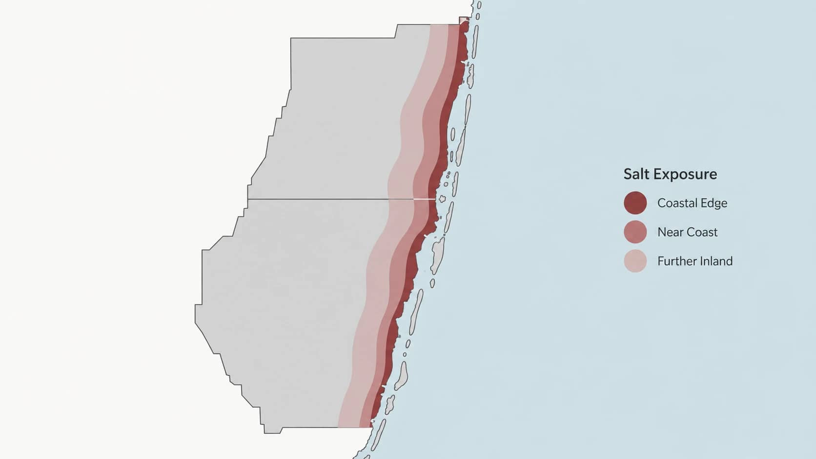 Miami-Dade salt band map