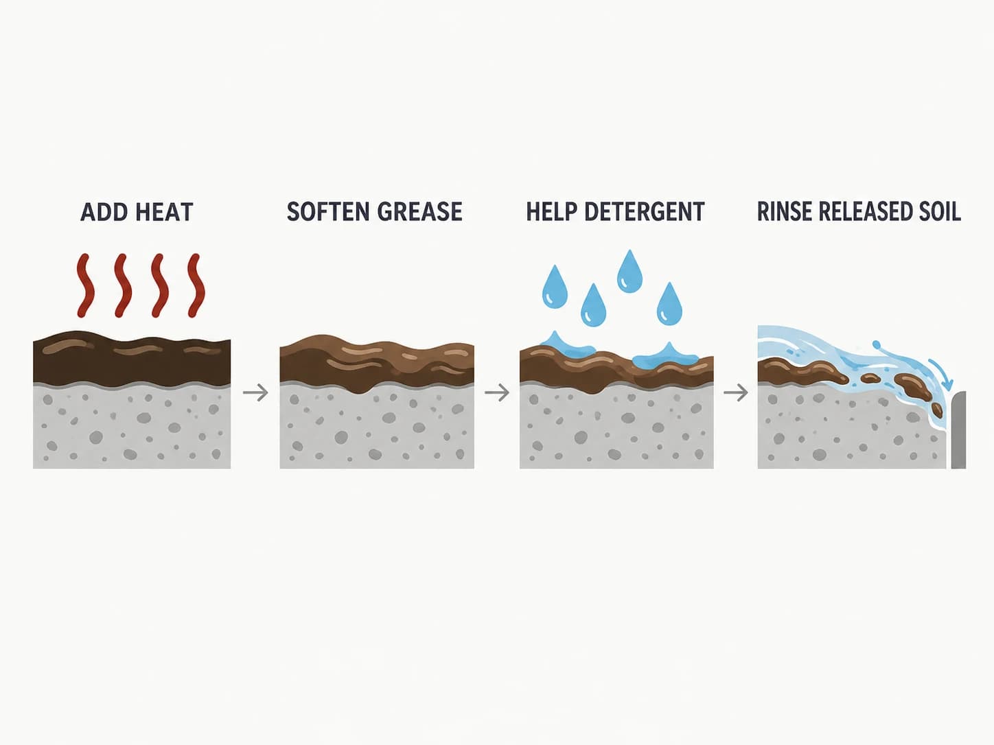 Heat mechanism diagram, shown as a labelled editorial diagram
