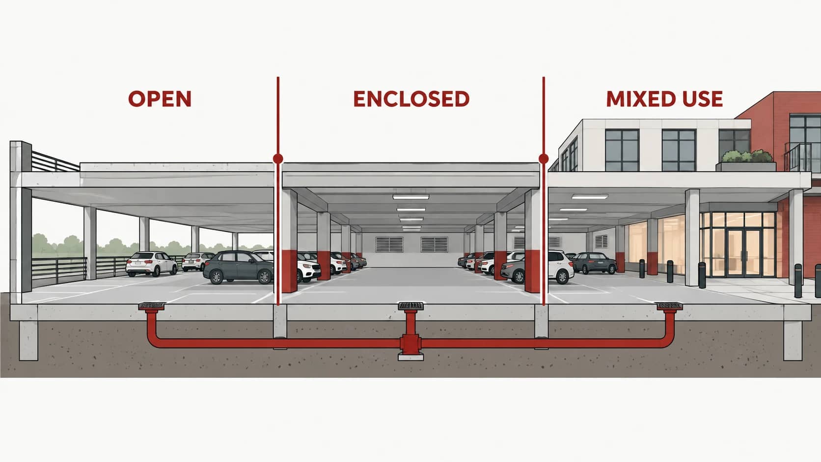Garage zone diagram