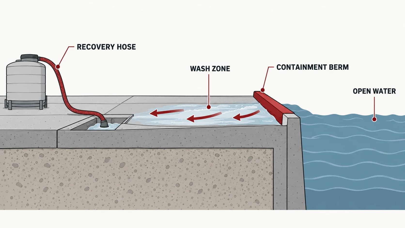 Waterfront containment diagram