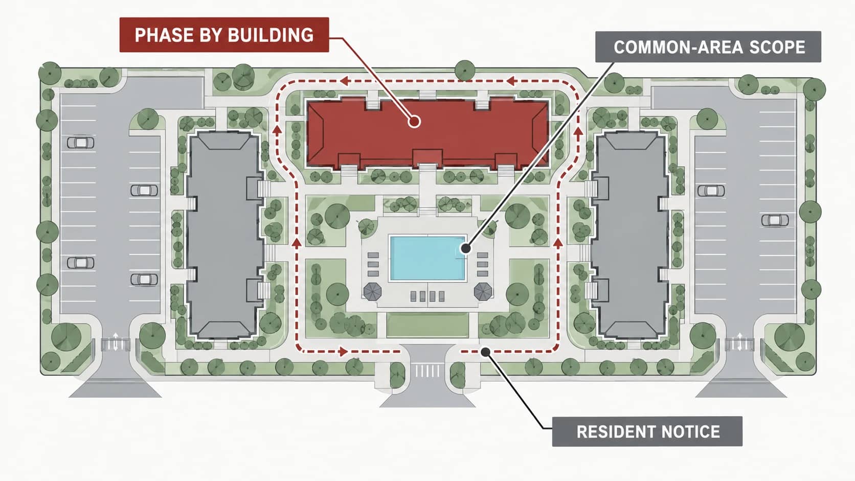 Phasing plan diagram