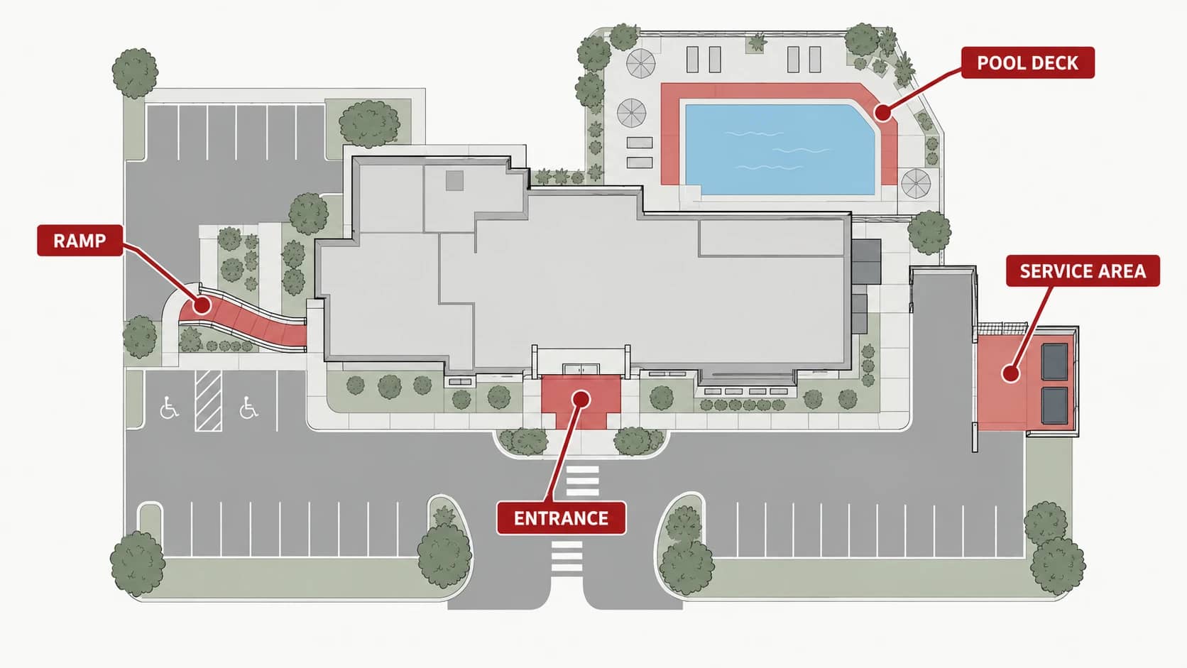 High-risk zone building map